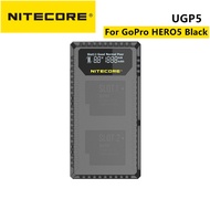 Original Nitecore UGP5 For GoPro HERO5 Black USB Dual Slots Charger For gopro hero 5 gopro hero 6 gopro hero 7 Black Battery