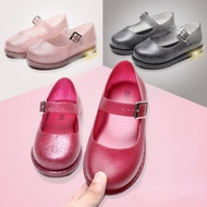 Girls Jelly Shoes Children Sandals Crystal Princess Shoes