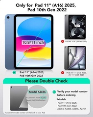Case Magnetic Trifold Smart Folio Cover For Ipad A16 2025 & Ipad 10Th Generation 2022 &