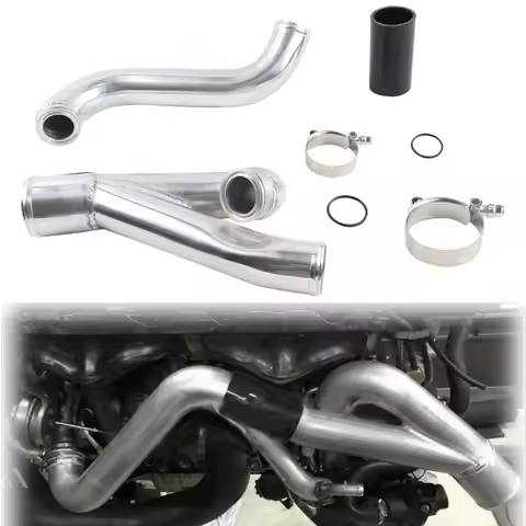Upgrade Kit 2inch N54 Turbo Outlet Charge Pipe Aluminum Silver For BMW 135i 335i 535i 1M E82 E88 E90