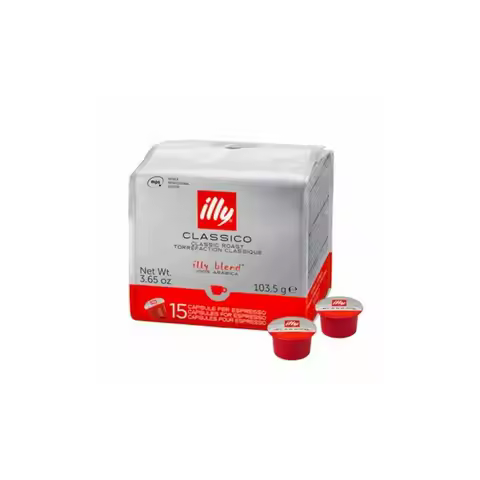 Illy mps classic capsule coffee, 15 capsules. Not compatible with nespresso system.