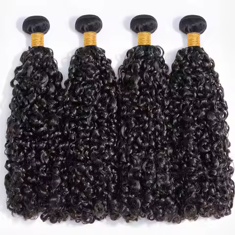 Spiral Curly 10A Human Hair Bundles Peruvian Hair Weave Bundles Remy Hair Extensiones Deep Curly 3B-