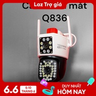[VOUCHER 10K CHO ĐƠN 500K] Camera Yoosee 2 Mắt Q836 - chuẩn 4K siêu nét - xem đêm có màu - xoay 360 