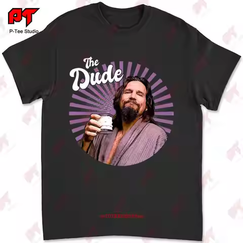 The Dude Abides Big Lebowski Men'S T Shirt H7Y2