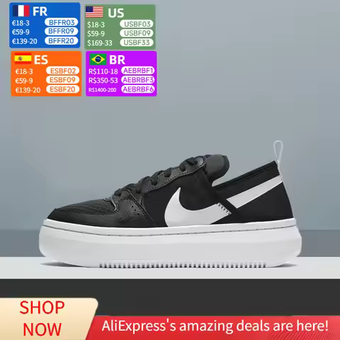 Nike Court Vision Alta TXT Classic Low-Top Skate Shoes, Lightweight Comfortable Unisex Casual Shoes 