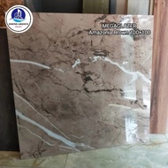 Granit Lantai/Dinding Motip Marmer Amazonia Brown GlazedPolish 100x100