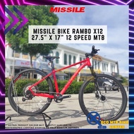 MISSILE Bike Rambo X12 27.5" x 17" 12 Speed MTB