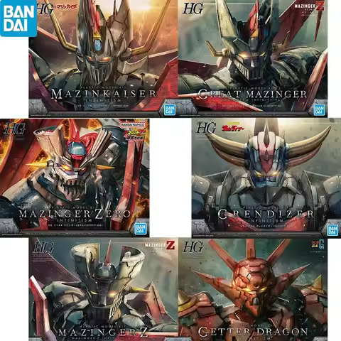 In Stock BANDAI HG 1/144 GREAT MAZINGER INFINITY MAZINGER Z GRENIZER MAZINKAISER INFINITISM Anime Ac