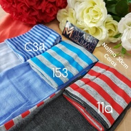 Handsock Dwitone Cotton 28cm panjang murah borong muslimah ruffle plain tshirt