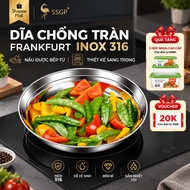 Frankfurt spill-proof stainless steel plates, 316 and 304 SSGP stainless steel plates, luxurious, co