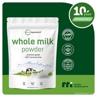Micro Ingredients Whole Milk Powder, 4 Pounds, Made in USA