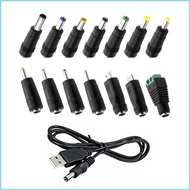 RUN USB to DC5V Power Cord Features 14 Adapter Plugs 5 5x2 1mm Feamle for More 5V Lamp Speakers Devi