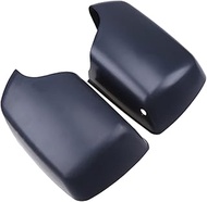 QIJEX 2Pcs Car Side Door Rear View Mirror Caps Matte Black Rearview Shell Exterior Wing, for BMW, X5