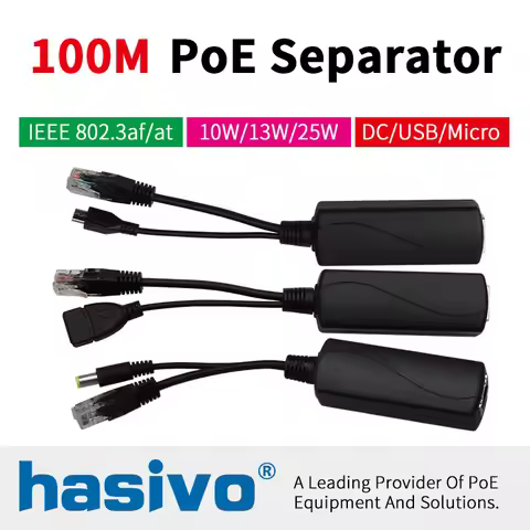 Standard IEEE802.3 af/at POE Separator Power supply Module Poe 48V PoE Separator 12V 5V Support DC M