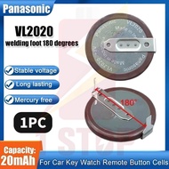 Panasonic VL2020 2020 With Legs 180 degrees 3V 20mAh Rechargeable Lithium Batteries For BMW Car Key 