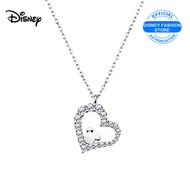 Chuột Mickey Disney Vòng cổ S925 bạc dây chuyền tốt mặt dây chuyền trái tim Vòng cổ Mua Vòng Cổ có đ