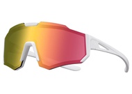 GIANT GIANT 103SPK KIDS' REFLECTIVE SPORT SUNGLASSES - WHITE FRAME/PINK LENS