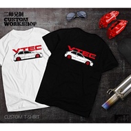 Customized CIVIC TypeR EK9 EJ9 Wangan Modified Car Low Lying JDM Car Popular Pure Cotton Short Sleev