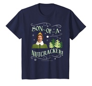 Kids Elf Buddy Son-Of-A-Nutcracker Tree Text Poster T-Shirt