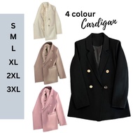 Women Casual Long Sleeve Blazer Collar Turn Down Sweater Women Outerwear LC004