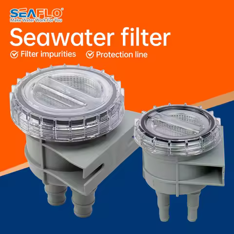 Durable Mini Raw Liquid Strainer Portable Sea Water Filter Kayak Accessories Marine Intake Engine Cl