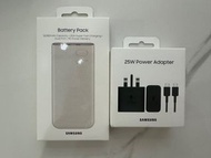 全新未開封 Samsung 三星25W  10000mAh  &amp; 25W 充電器套裝 雙向閃電快充 行動電源P3400 power bank power adapter