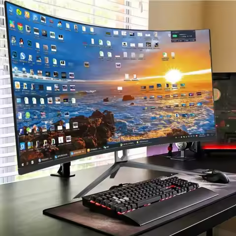 Curved Gaming Monitor 27 Inch, 2K QHD 144Hz High Definition 1ms Response Time E-sports Display