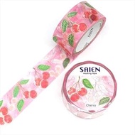 SAIEN UR-3109 Masking Tape Fruit Time Cherry Size 0.8 inches (20 mm x 5 m)