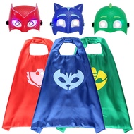 PJ Masks Pajamas Little Heroes Children's Capes and Masks Catapult Toys Catboy Gekko Owlette Cosplay