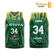 THL X EuroBasket Lietuva Fiba Basketball Full Sublimation Jersey Basketball  FREE CUSTOMIZE OF NAME 