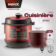 MMX Ewant Cuisinière Pro GP60 Extra Safety  Double Pressure Regulator Pressure Cooker 6L