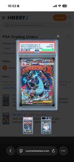 寵物小精靈 Pokemon 噴火龍錯版 Mega Charizard X ex PSA 10