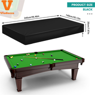 8Ft Billiard Pool Table Cover with Drawstring Waterproof Table Cover for Rectangle Table Black