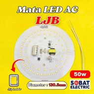 PCB LED AC Kode LJB - Mata Lampu LED AC LJB Varian All Watt - AC 220 Volt Cahaya Putih