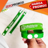 Souvenir Gelang Rubber Sambungan Kancing Custom