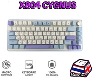 NUBWO X804  BLUS SW /RED SW  CYGNUS 75%+Knob Mechanical Keybord (มีสาย) Hot-Swap 3pin Macro Mini RGB