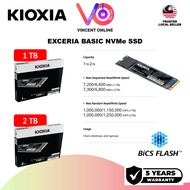 KIOXIA Exceria Basic NVMe SSD (1TB_2TB) R:7,200MB/s_7,300MB/s M.2 2280 PCIe Gen4x4