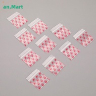 AN.MART 100Pcs Mini  Bags Small Plastic Zipper Bag Paaging Pill Bags MY