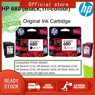 HP 680 Black/Tri-Color Original Ink Cartridge - for 2135, 3835, 3775, 3776, 3777, 5275
