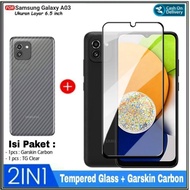 2in1 Tempered Glass Package Samsung A03 A01 CORE M52 5G M51 M32 M22 4G M31 M30S M21 M31S M12 M62 M11