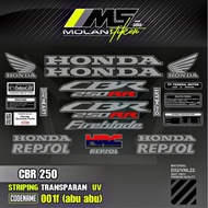 Transparent Uv Variation Striping Sticker Honda CBR 250 RR All New Cbr 250 RR Abs Cbr 250 RR Cbr 250