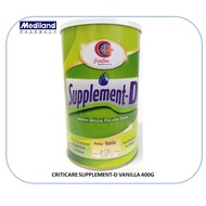 CRITICARE SUPPLEMENT-D VANILLA 400G - Khas untuk Diabetes