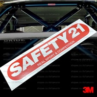 SAFETY 21 Sticker For ROLL CAGE CUSCO