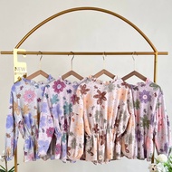 WHOLESALE FLORAL BLOUSE WITH WRIST / @72k x 4pcs