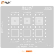 Amaoe EU1-5 BGA Reballing Stencil For Samsung Exynos 8890 7420 9820 9610 990 7870 CPU RAM Chip IC
