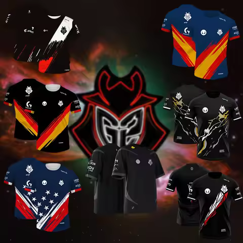 New League of Legends G2 Esports 2024 Uniform MSI Jersey T Shirt Game LOL CSGO Men 3D Tops Boys Kids