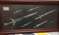 神兵玄奇 天晶子母劍展示架