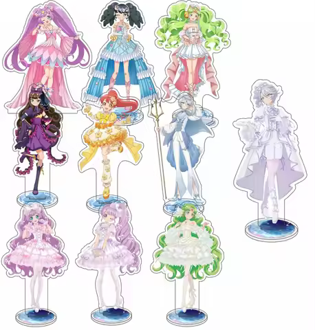 Anime PriPara 15CM Acrylic Character Standing Model for Table Decoration, Gift for Fans, Keychain