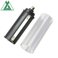 FORBETTER 2 In 1 Torch Lamp Plastic Holder for Flashlight 18650 Battery 1PC AAA Battery Sheath Tube White Casing Case/Multicolor
