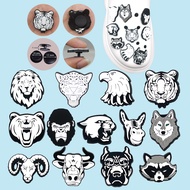 1PCS Shoe Charms Tiger Eagle Fox Lion Gorilla PVC Accessories